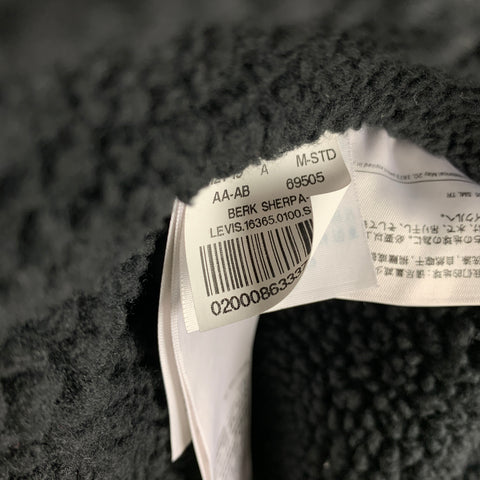 LEVI'S PREMIUM Size M Black Denim Capital E Trucker Jacket