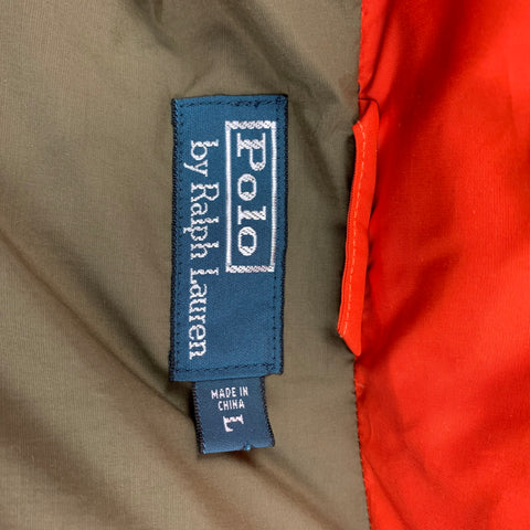 POLO by RALPH LAUREN Size L Orange Quilted Polyester Vest