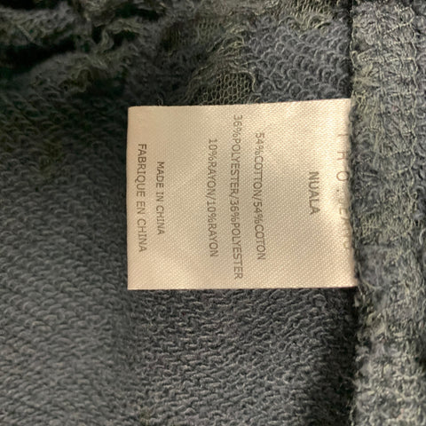 IRO Nuala Size M Slate Distressed Cotton Blend Sleeveless Pullover