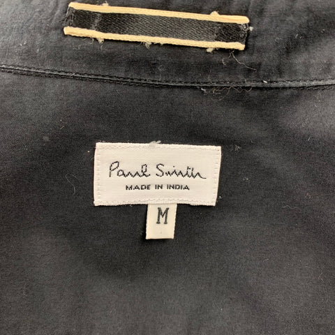 PAUL SMITH Size M Black Cotton Button Up Long Sleeve Shirt