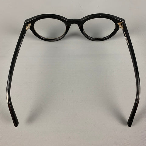 Lunettes de vue rondes en acétate noir SAINT LAURENT