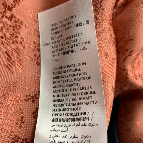 GUCCI Size 34 Multi-Color Floral & Koi Carp Embroidery Satin Varsity Bomber Jacket