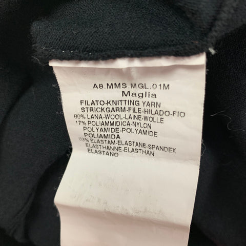 MAX MARA Size M Black Wool Blend Cropped Casual Top