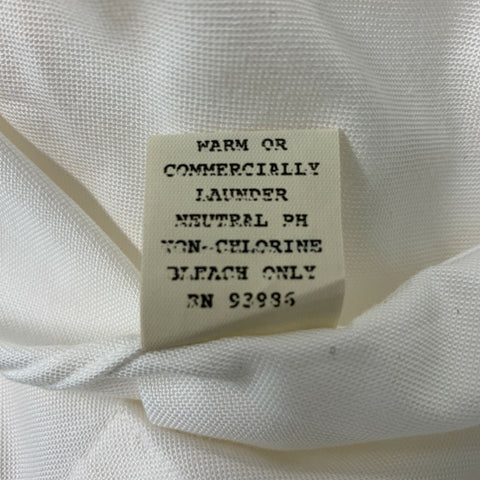 BROOKS BROTHERS Size L White Pleated Cotton Oxford Long Sleeve Shirt