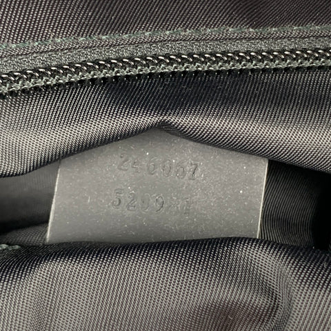 GUCCI GG Guccissima Black Monogram Leather Messenger Bag