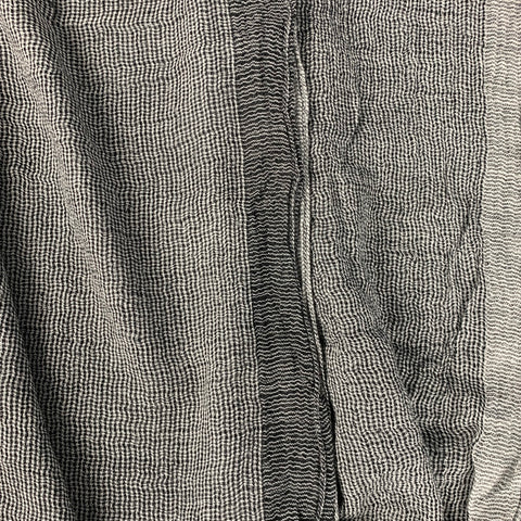 JOHN VARVATOS Black White Viscose Modal Scarf