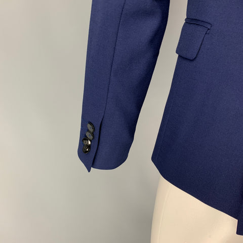 THE KOOPLES Size 38 Navy Wool Notch Lapel Sport Coat