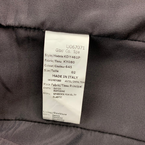 MICHAEL KORS Taille 2 Robe droite en rayonne à imprimé léopard marron