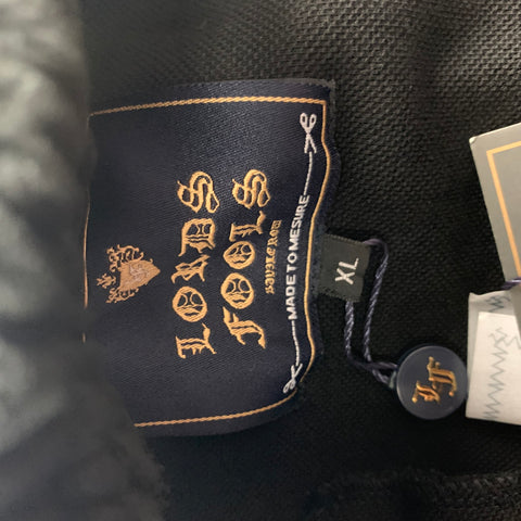 LORDS & FOOLS Size XL Black & Gold Cotton / Polyamide Sweatpants