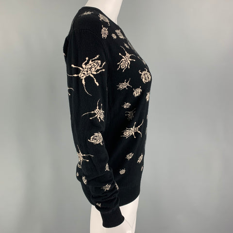 MCQ by ALEXANDER MCQUEEN Talla M Top casual con cuello redondo negro rosa