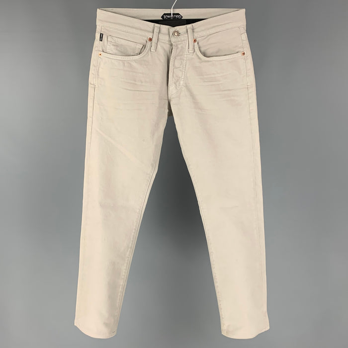 TOM FORD Size 28 Taupe Cotton Jean Cut Casual Pants
