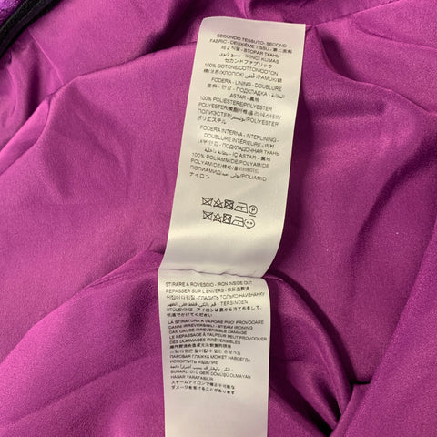 ATTICO Size 6 Purple Polyester Metallic Mini Dress
