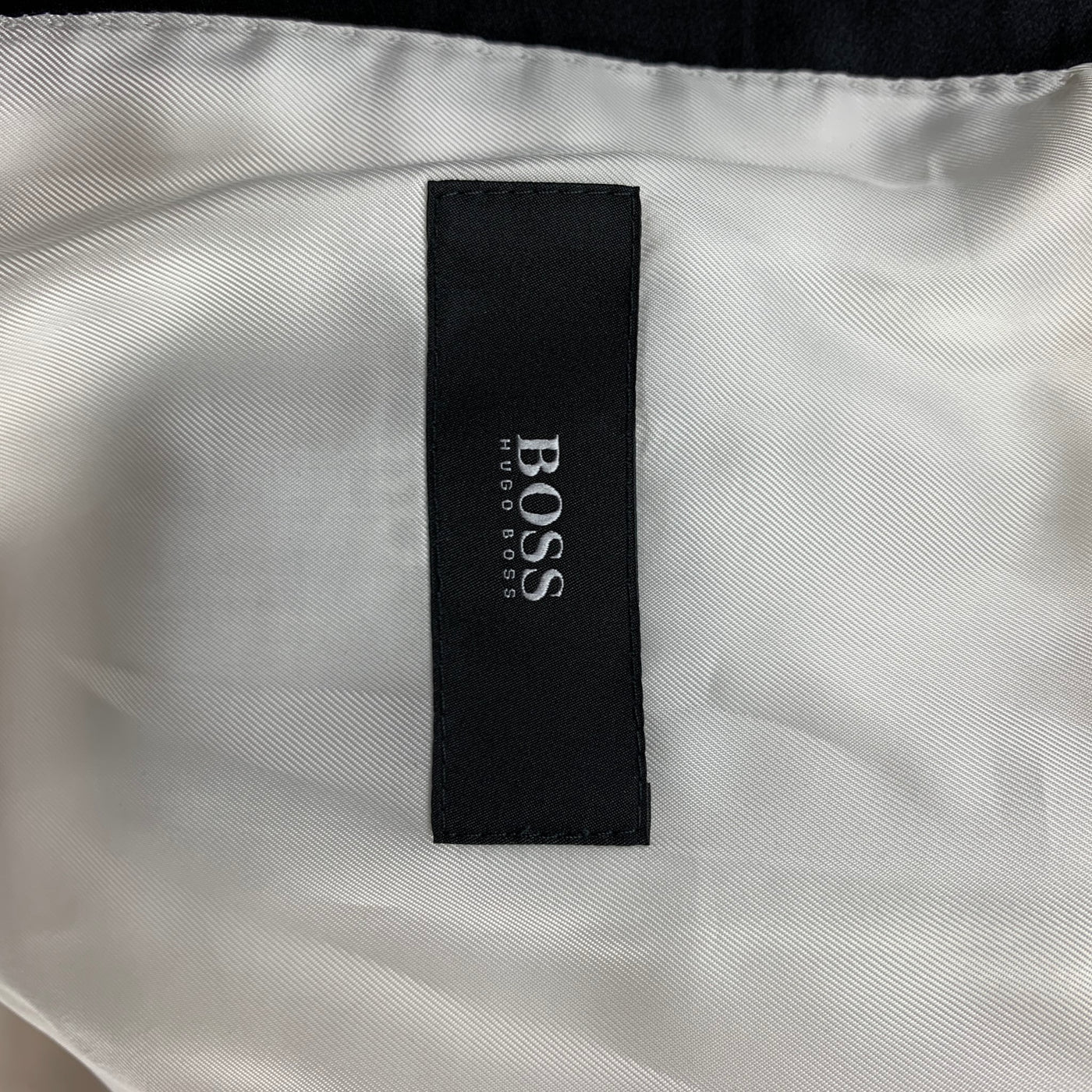 HUGO BOSS Size 40 Beige & Black Wool Shawl Collar Sport Coat