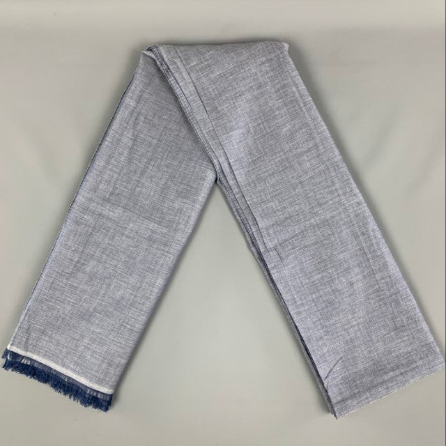 MUJI Blue Cotton Oversized Scarf
