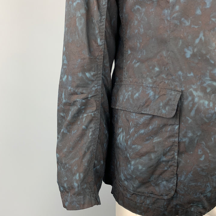 ENGINEERED GARMENTS Size 42 Navy Marbled Cotton Notch Lapel Sport Coat