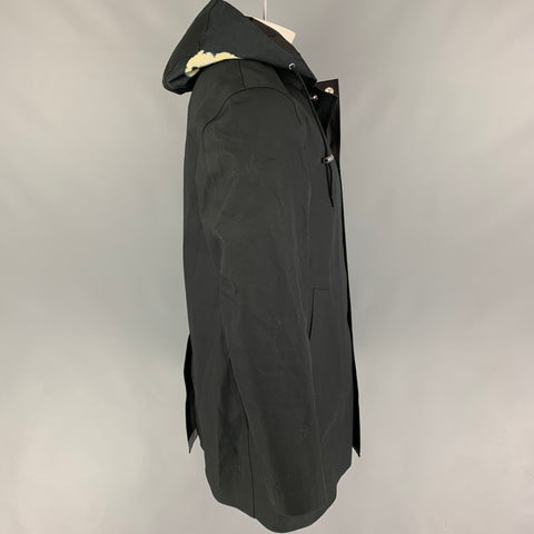MACKINTOSH x JOHN ELLIOTT Size L Black Tie Dye Cotton Hooded Coat
