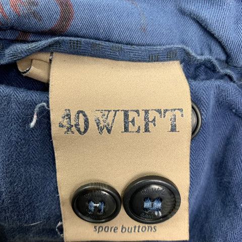 40WEFT Size 30 Blue Floral Cotton Shorts