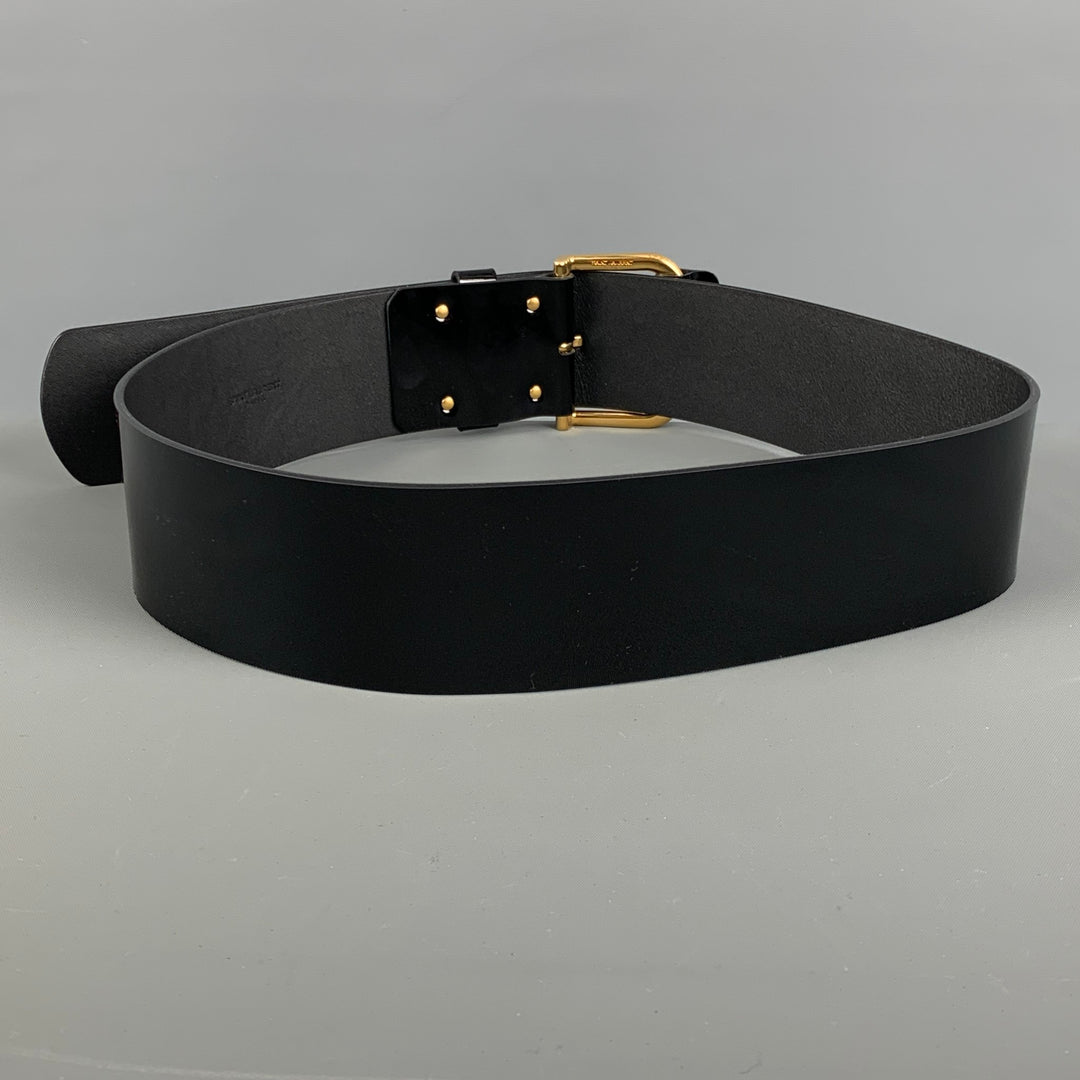 SAINT LAURENT Waist Size 30 Black Patent Leather Belt – Sui  display picture 1