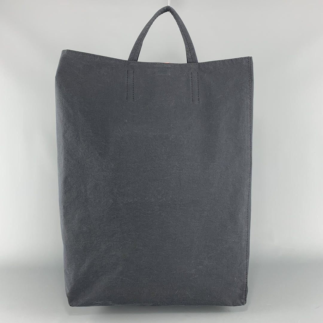 ACNE STUDIOS  Navy Canvas Leather Snap Tote Bag