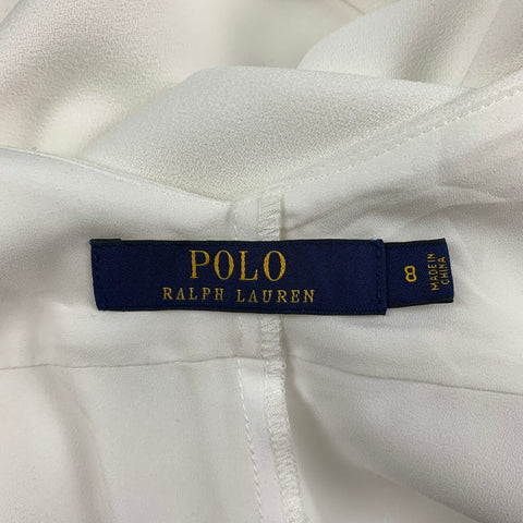 POLO by RALPH LAUREN Mono halter de poliéster blanco talla 8