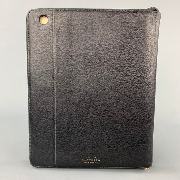 SMYTHSON OF BOND ST. Black Leather iPad Case