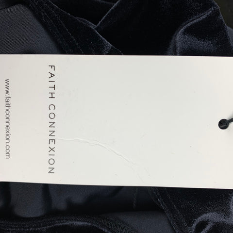 FAITH CONNEXION Size S Black Polyamide Velvet Body Suit