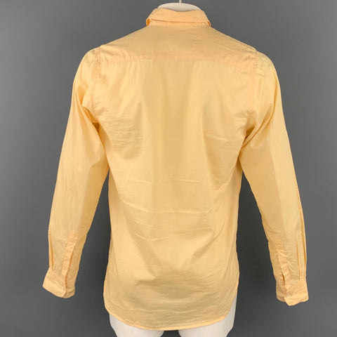 PAUL HARNDEN Size XL Yellow Cotton Button Up Long Sleeve Shirt