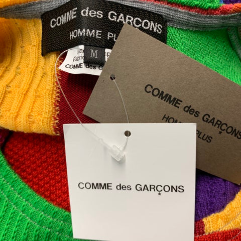 COMME des GARCONS HOMME PLUS Jersey acrílico de lana con parche multicolor talla M