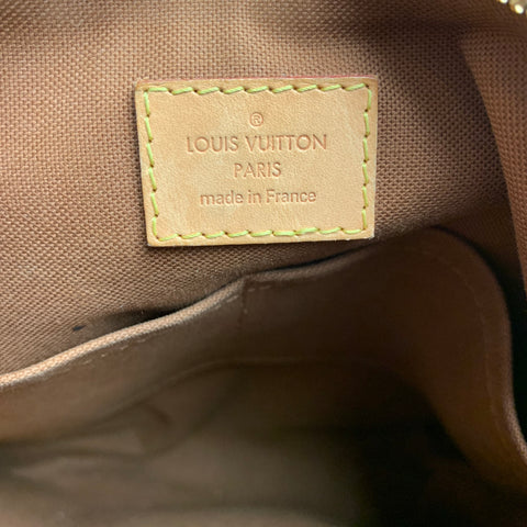 LOUIS VUITTON Odeon PM Brown & Beige Logo Coated Canvas Cross Body Handbag