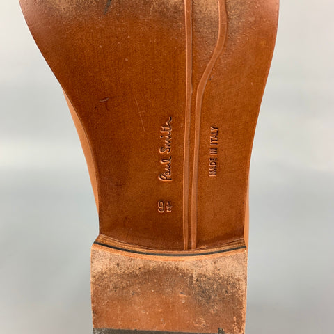 PAUL SMITH Size 10.5 Tan Leather Slip On Loafers