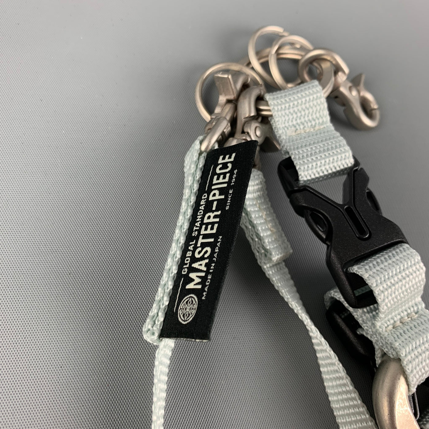 MASTER-PIECE Light Blue Nylon Key Holder – Sui Generis Designer Consignment
