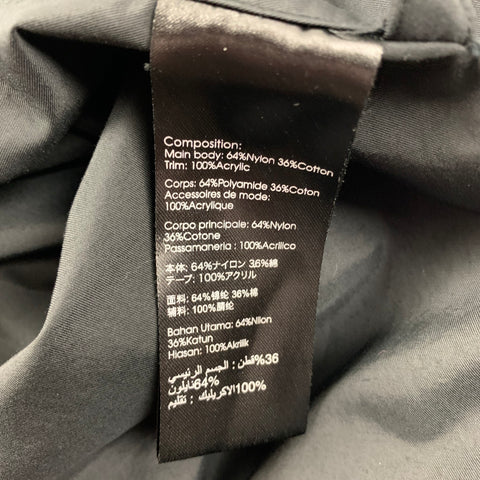 3.1 PHILLIP LIM Size M Black Nylon Cotton Cross Strap Vest