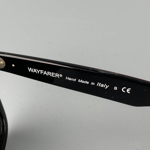 Vintage RAY-BAN Red Acetate Wayfarer Sunglasses