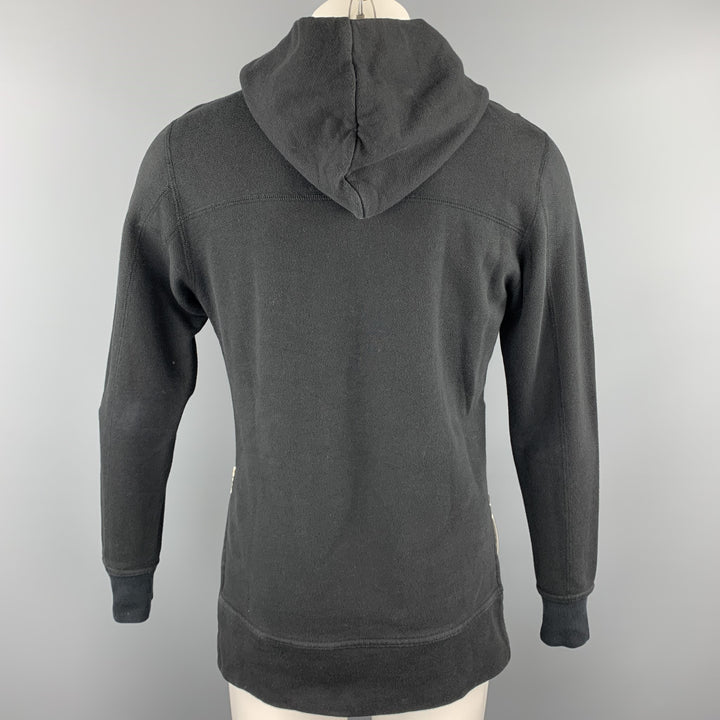 JOHN ELLIOTT + CO Size S Black Cotton Side Zippers Hooded Sweatshirt