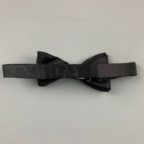 ROBERT TALBOTT Black Silk Bow Tie