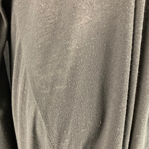 Y-3 Size M Black Polyester Viscose Hidden Buttons Cardigan