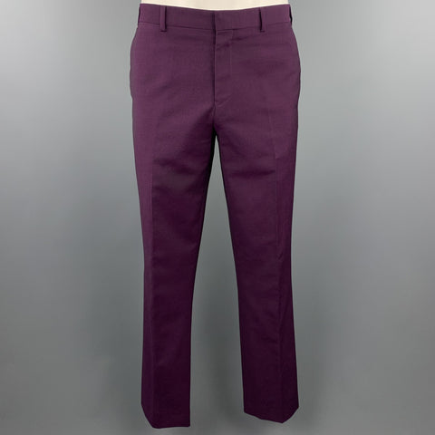 PS by PAUL SMITH Size 42 Purple Wool / Mohair Notch Lapel Suit