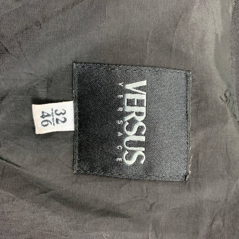VERSUS by GIANNI VERSACE Size 36 Multi-Color Patches Nylon Bomber  Jacket