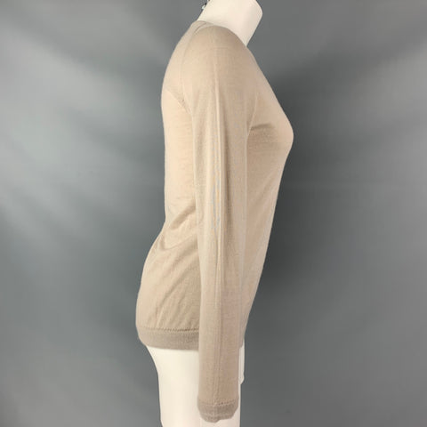 FALCONERI Size M Oatmeal Cashmere Long Sleeve Pullover