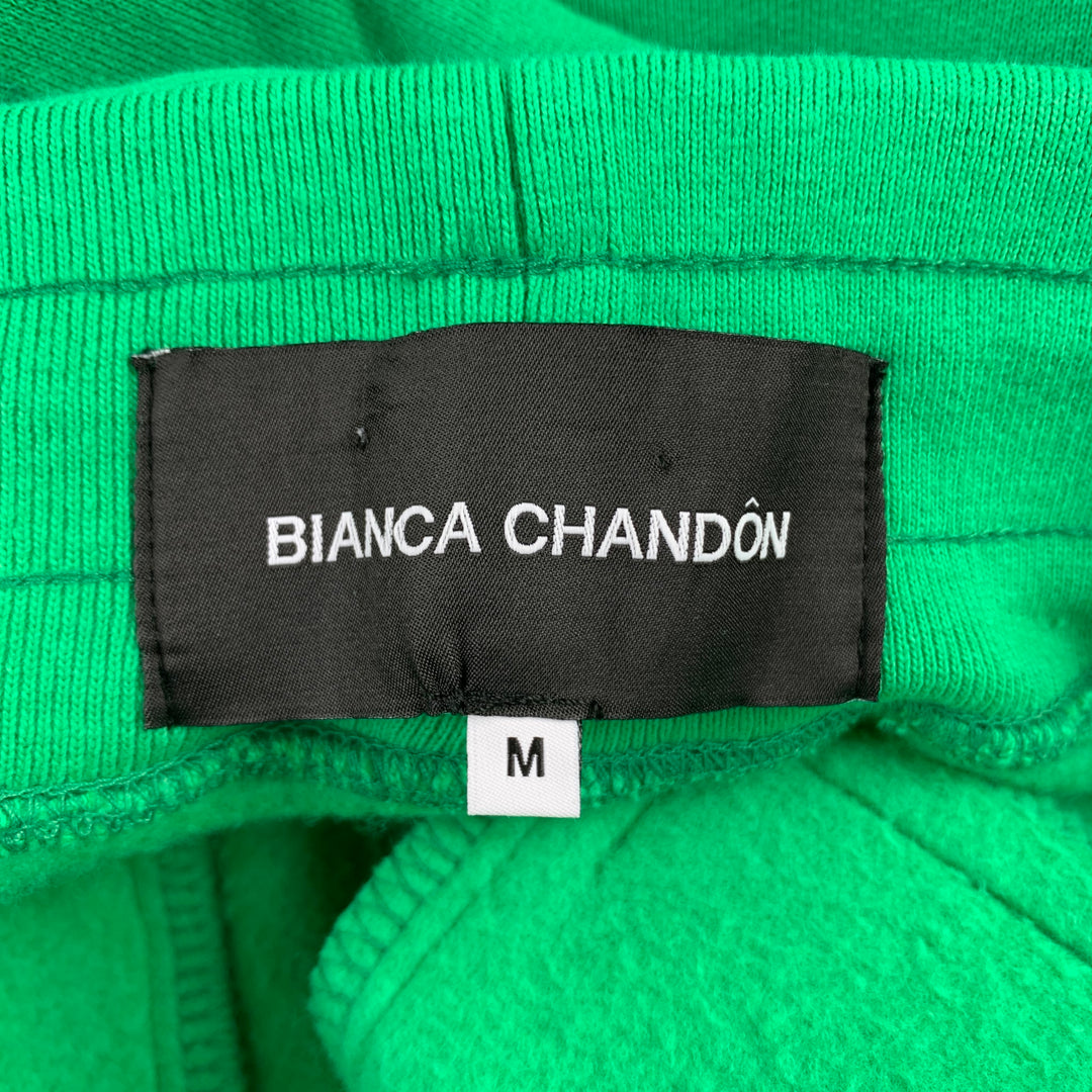 BIANCA CHANDON Size M Green Cotton Lover Sweatpants