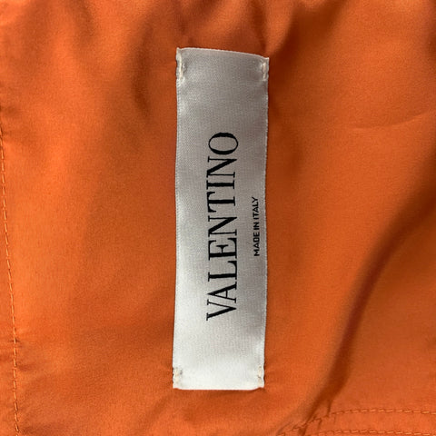 VALENTINO Size 38 Pink Black Signature Polyamide Bomber Jacket