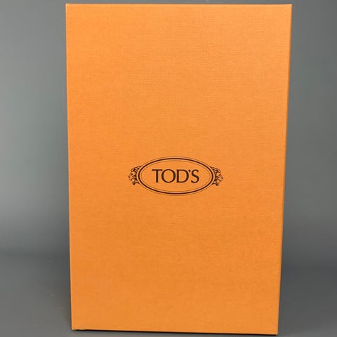 TOD'S Mocasines sin cordones con correa Penny de cuero negro talla 8