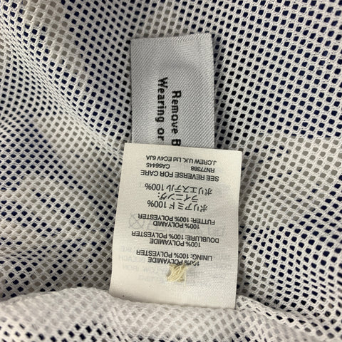J CREW Talla 34 Bañador con cordón de poliamida floral azul marino y blanco