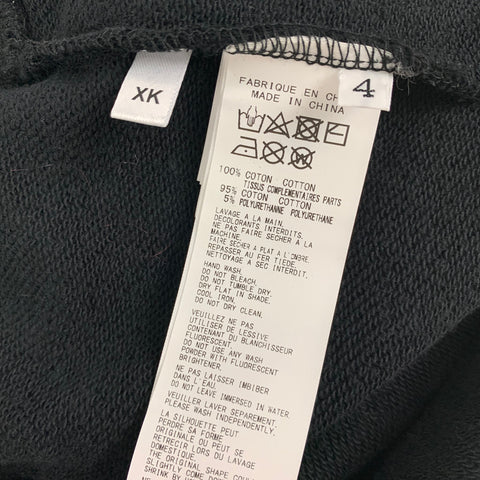 YOHJI YAMAMOTO x NEW ERA Size L Black White Graphic Cotton Hoodie Sweatshirt