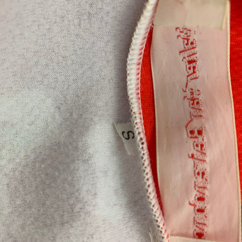 WALTER VAN BEIRENDONCK FW14 Size S Red Pink Graphic Nylon Jersey Bike Top