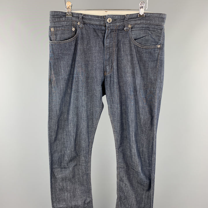 ENGINEERED GARMENTS Size 32 Indigo Contrast Stitch Cotton Zip Fly Jeans
