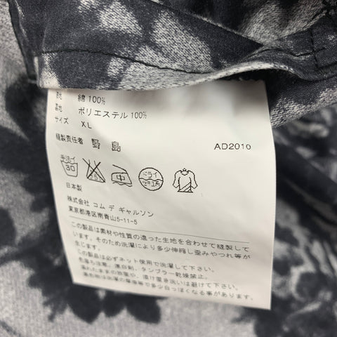 COMME des GARCONS HOMME PLUS Size XL Black White Skulls Cotton Sport Coat