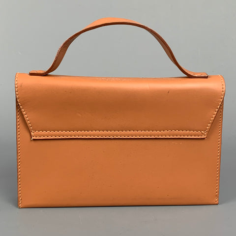 CALVIN KLEIN COLLECTION Tan Leather Rectangle Mini Bag