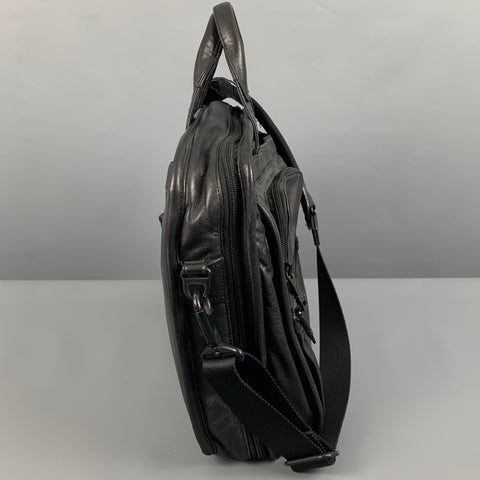 Sac porte-documents en cuir gris TUMI