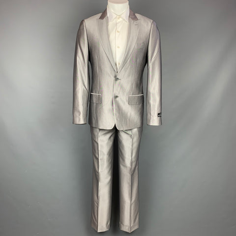 PS by PAUL SMITH The Westbourne Size 36 Silver Wool Peak Lapel Suit